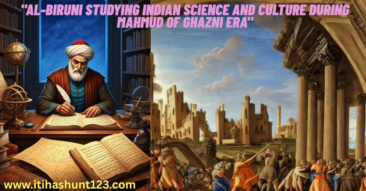"Al-Biruni studying Indian knowledge and culture during Mahmud of Ghazni’s period"
