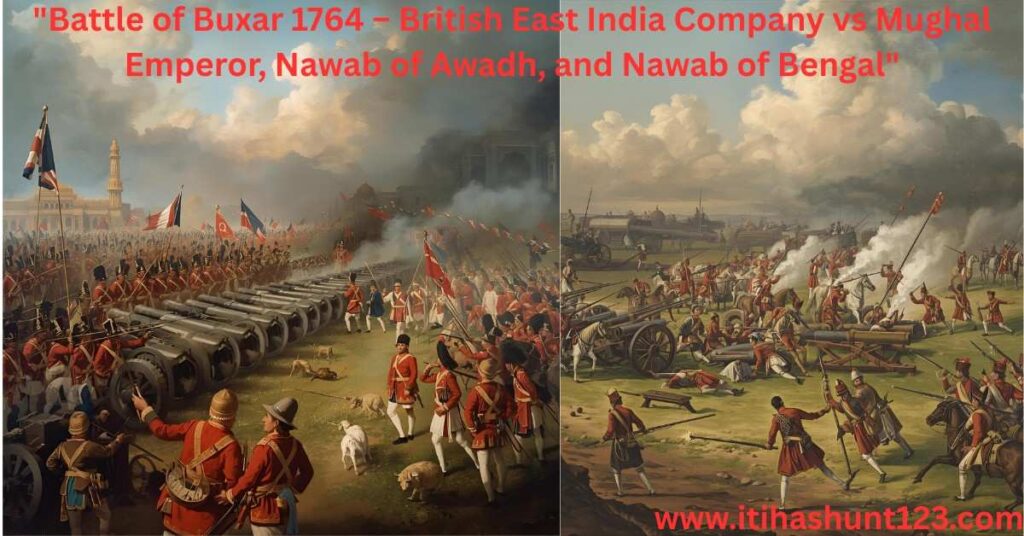 battleofbuxar1764britisheastindiacompanyvsmughalemperornawabofawadhandnawabofbenga