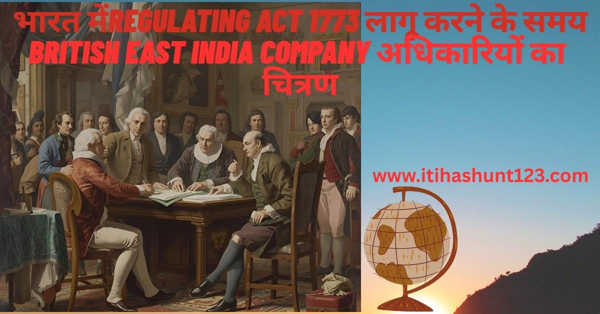"British East India Company अधिकारी Regulating Act 1773 लागू करते हुए, Bengal"