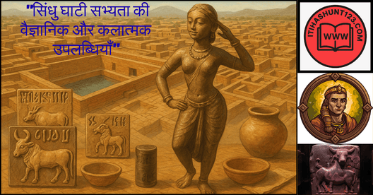 "सिंधु घाटी सभ्यता की वैज्ञानिक, साहित्यिक एवं कलात्मक प्रगति – मोहनजोदड़ो स्नानागार, नृत्यांगना मूर्ति और हड़प्पाई मुहरें"