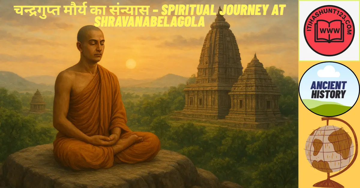 श्रवणबेलगोला में ध्यानरत चन्द्रगुप्त मौर्य – त्याग और अध्यात्म का प्रतीक