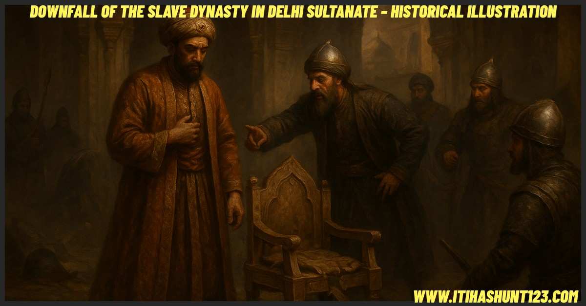 Delhi Sultanate Slave Dynasty downfall political and military crisis illustration