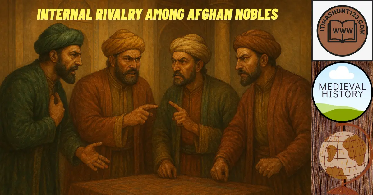 Afghan nobles engaging in internal conflicts during Lodi rule.