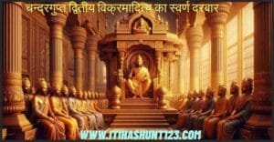 Chandragupta II Vikramaditya in his royal court with Navratnas