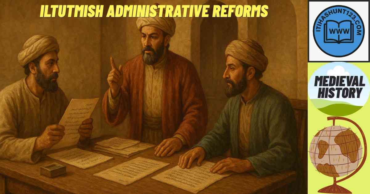 Iltutmish administrative reforms illustration with officials