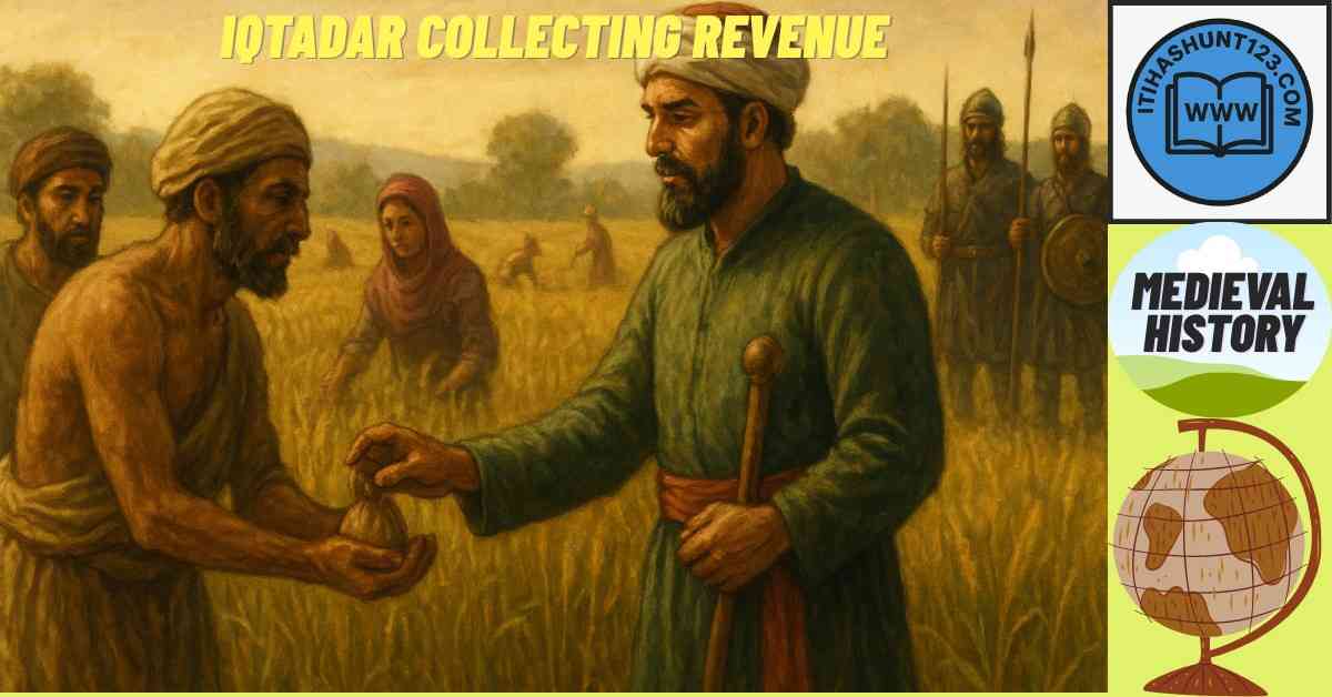 इक्तादार द्वारा लगान वसूली का दृश्य