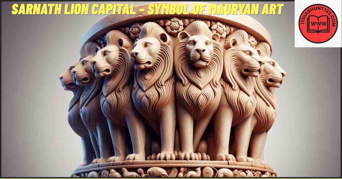 Sarnath Lion Capital of Ashoka – Mauryan period stone sculpture