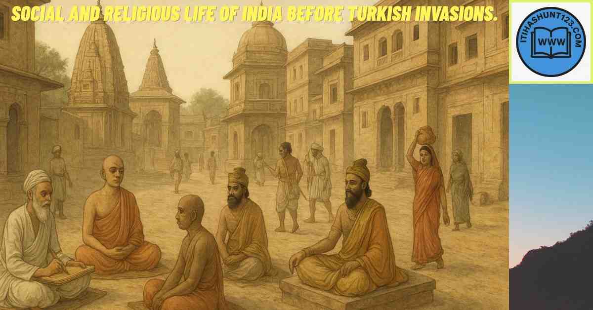 Social and Religious Life of India before Turkish Invasions.