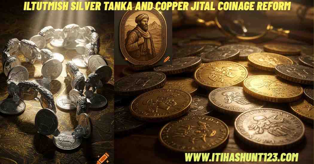 Iltutmish introducing silver tanka and copper jital during coinage reforms in medieval India
