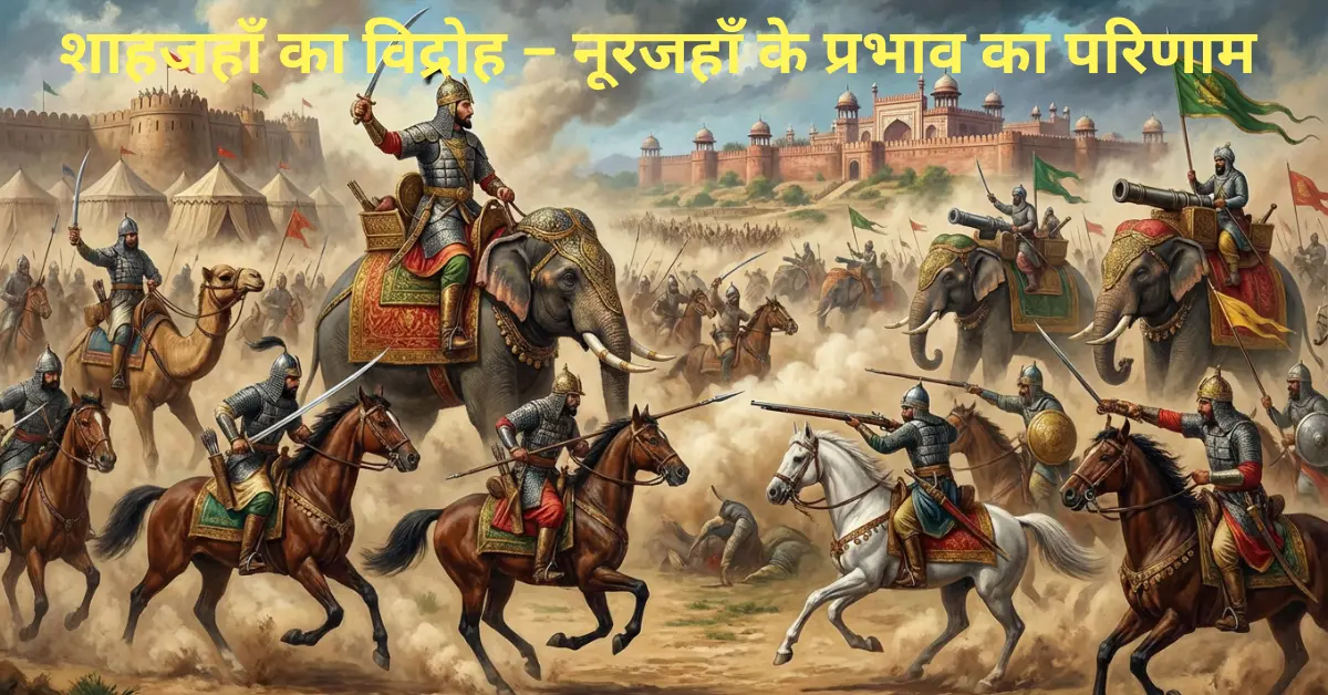 शाहजहाँ और नूरजहाँ के विवाद से उपजा विद्रोह