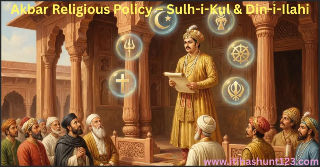 अकबर की धार्मिक नीति सुलह-ए-कुल और दीन-ए-इलाही