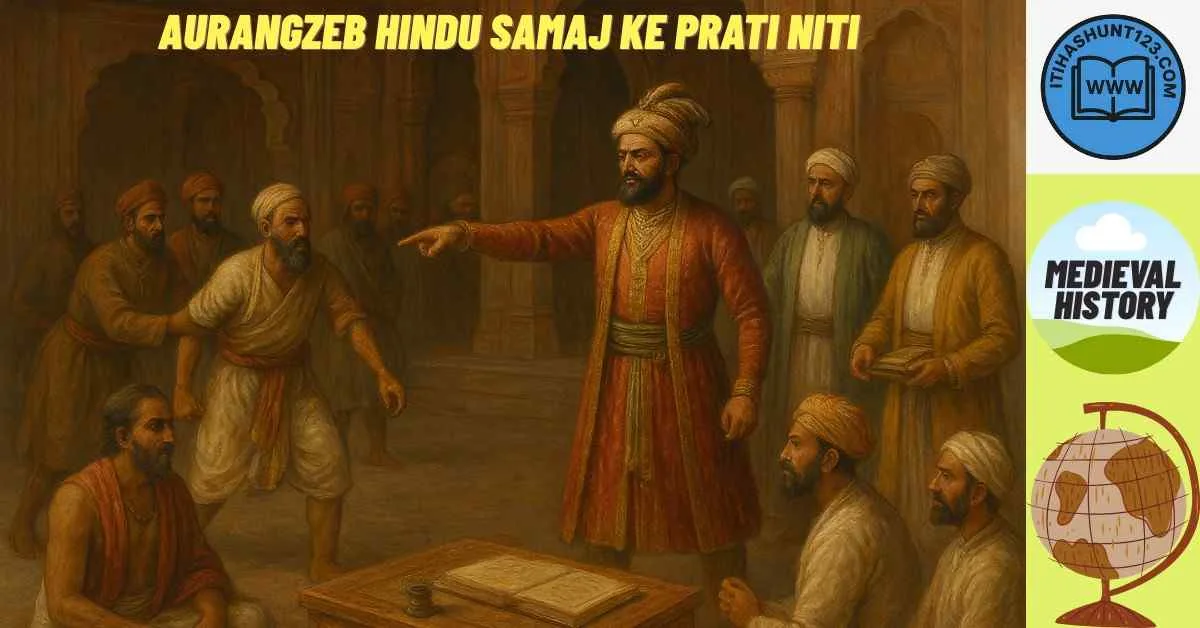 हिन्दू समाज के प्रति औरंगज़ेब की नीतियाँ Supporting Image