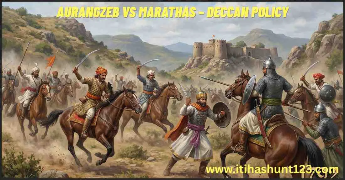 Aurangzeb Ki Dakshin Neeti in Hindi – Maratha Struggle
