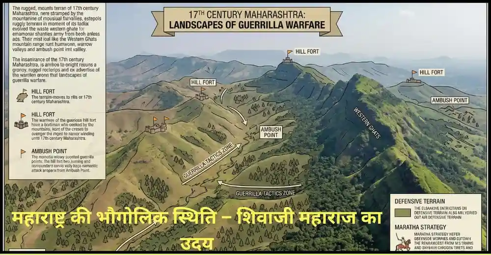 महाराष्ट्र की पहाड़ियाँ और घाटियाँ – शिवाजी महाराज का उदय