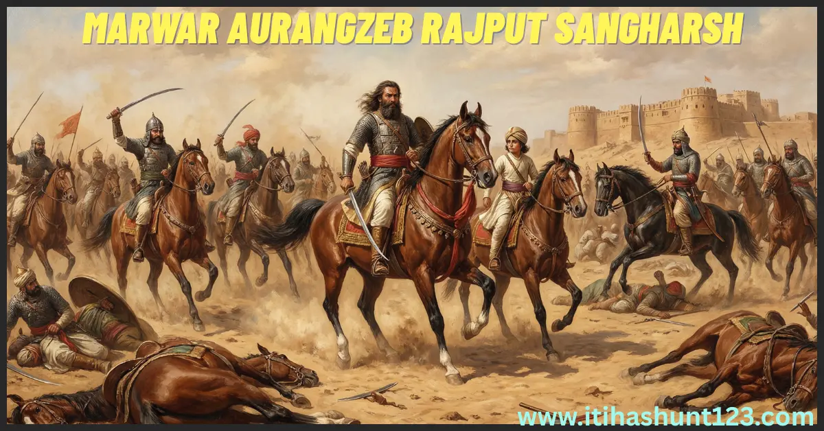 Aurangzeb ki Rajput Neeti Marwar Sangharsh illustration