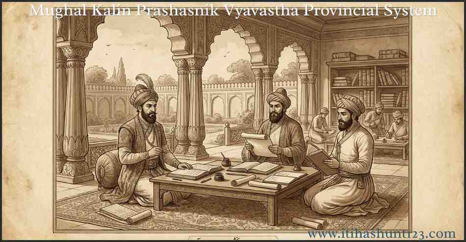 मुगल कालीन प्रशासनिक व्यवस्था में सूबेदार और प्रांतीय अधिकारियों द्वारा प्रांत प्रशासन का संचालन