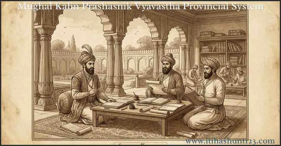 मुगल कालीन प्रशासनिक व्यवस्था में सूबेदार और प्रांतीय अधिकारियों द्वारा प्रांत प्रशासन का संचालन