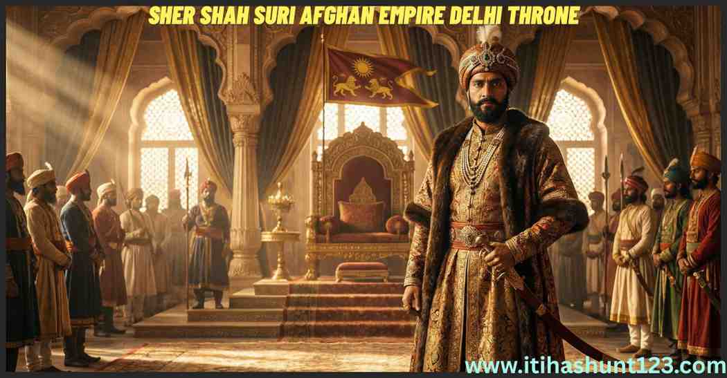 शेरशाह सूरी द्वितीय अफगान साम्राज्य के शासक के रूप में दिल्ली के सिंहासन पर