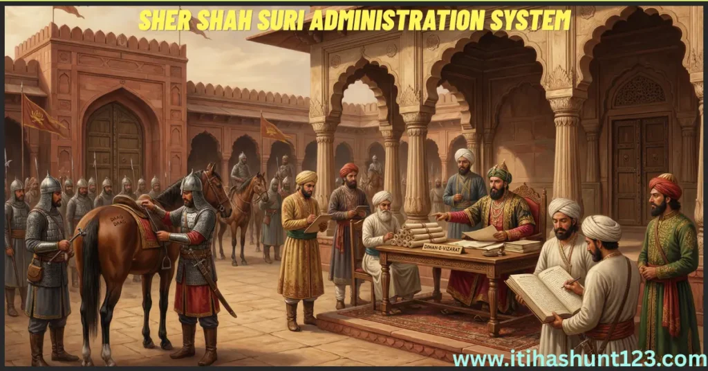 Sher Shah Suri Shasan Vyavastha Illustration Hindi