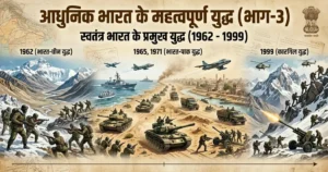 1962 से 1999 तक स्वतंत्र भारत के प्रमुख युद्धों का ऐतिहासिक दृश्य