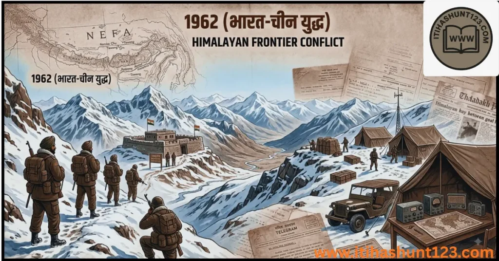 1962 भारत चीन युद्ध हिमालयी सीमा संघर्ष और ऐतिहासिक मानचित्र