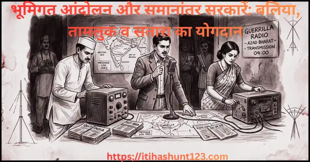 समानांतर सरकारें बलिया सतारा और भूमिगत आंदोलन उषा मेहता रेडियो
