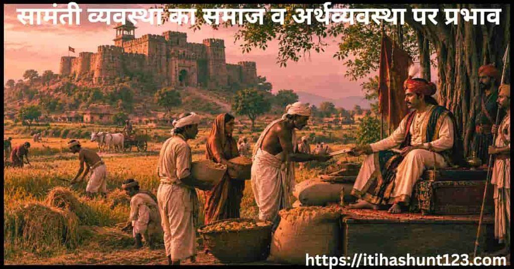 भारत में सामंतवाद के राजनीतिक आर्थिक और सामाजिक प्रभाव